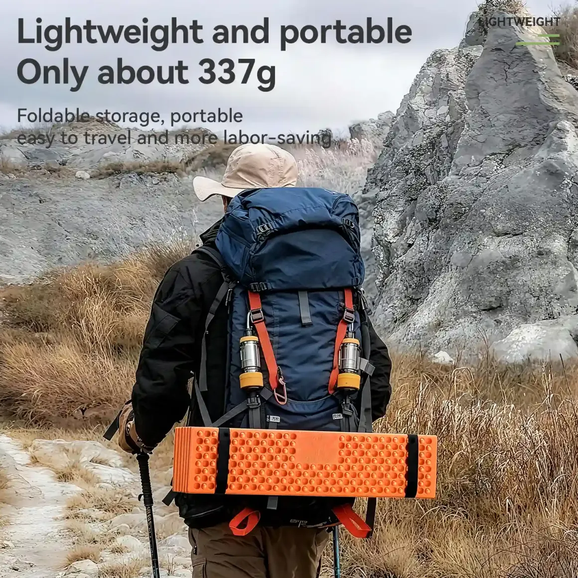 Qunature Ultralight Folding Sleeping Pad Waterproof R-Value 1.8