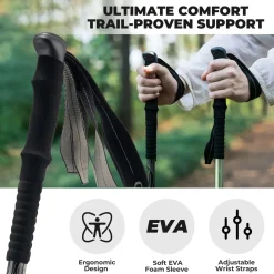 Qunature Ultra-Light 3-Section Trekking Pole
