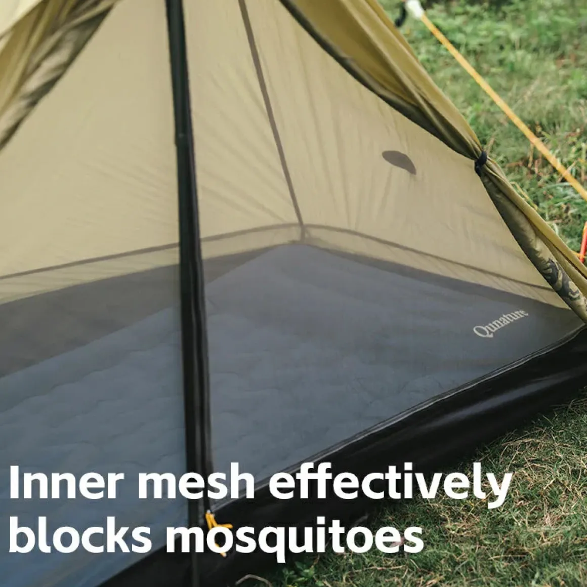 Qunature Ultralight Tent Rodless Rainproof Easy Setup for Outdoor Camping