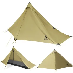 Qunature Ultralight Tent Rodless Rainproof Easy Setup for Outdoor Camping