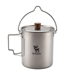 Qunature Ultralight Titanium Camping Mug 750 ml