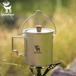 Qunature Ultralight Titanium Camping Mug 750 ml