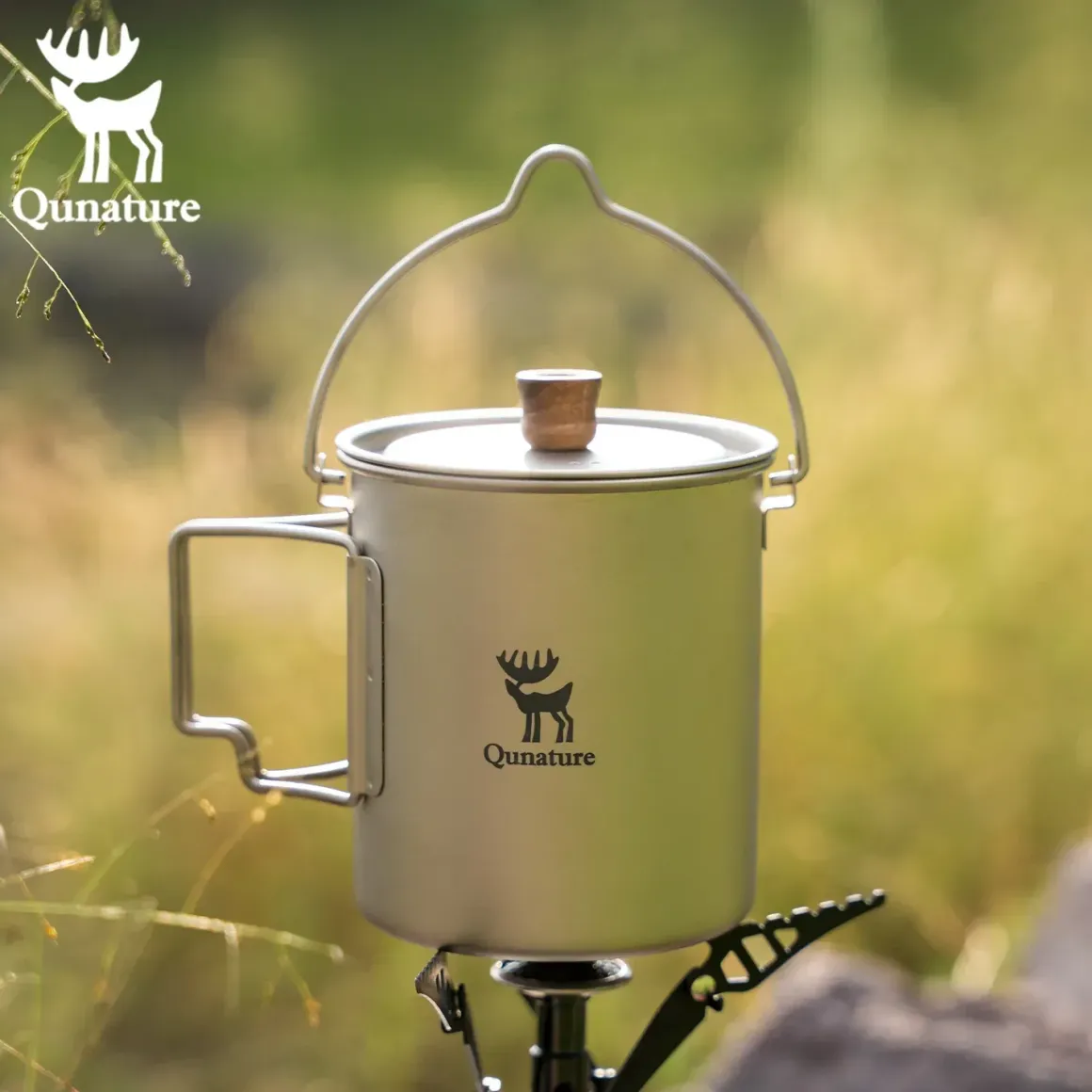 Qunature Ultralight Titanium Camping Mug 750 ml