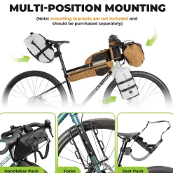 Qunature Waterproof Compression Bag for Bikepacking 6L/12L