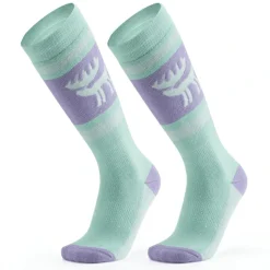 Qunature Wool Ski Socks Winter Warmth Shock Absorption for Skiing Comfort