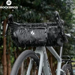 RideMate 100% Waterproof Bike Handlebar Bag 8L Double-sided Opening Expanded Capacity