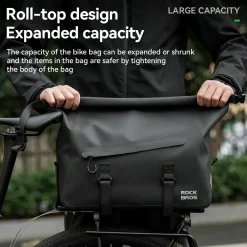 RideMate 100% Waterproof Bike Rear Rack Bag 16L