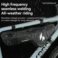 RideMate 100% Waterproof Frame Bag 1.9L Down Tube Bag