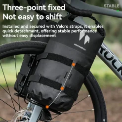 RideMate 100% Waterproof Front Fork Rack Bag 7L