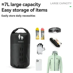 RideMate 100% Waterproof Front Fork Rack Bag 7L