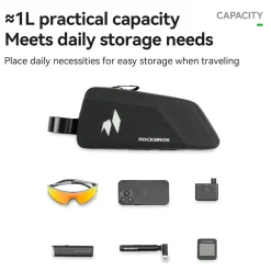 RideMate 100% Waterproof Top Tube Bag 1L