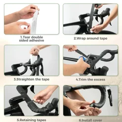 Road Bike Handlebar Tape 3mm Extra Long 220cm