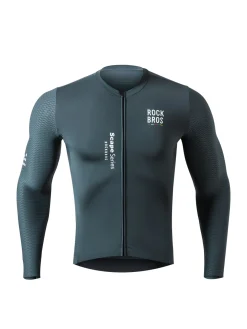 Road To Sky – Men’s Grey Long-Sleeve Cycling Jersey