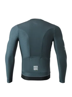 Road To Sky – Men’s Grey Long-Sleeve Cycling Jersey