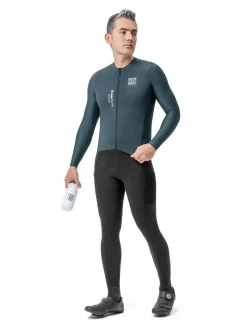 Road To Sky – Men’s Grey Long-Sleeve Cycling Jersey