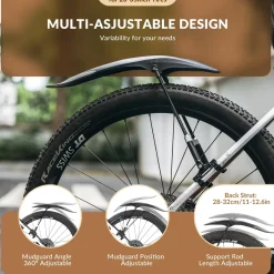 ROCKBROS Adjustable Bike Fender for 26"/27.5"/29" MTB Mud Guards