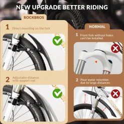 ROCKBROS Adjustable Bike Fender for 26