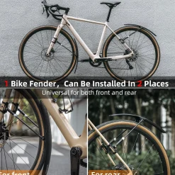 ROCKBROS Adjustable Bike Fenders Set for Road Bikes Easy Install