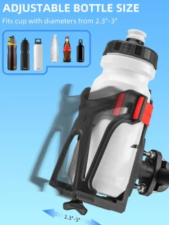 ROCKBROS Adjustable Water Bottle Holder for 2.3-3