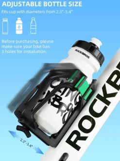 ROCKBROS Adjustable Water Bottle Holder for 2.3-3