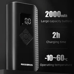 ROCKBROS A13 Mini Electric Air Bike Tire Pump 150PSl 2000mAh