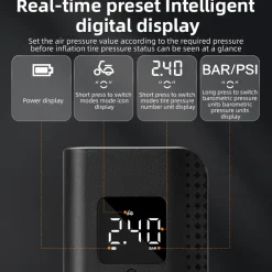ROCKBROS A13 Mini Electric Air Bike Tire Pump 150PSl 2000mAh