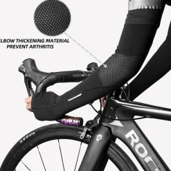 ROCKBROS Arm Warmers Thermal Arm Sleeves with Thumb Holes for Men Women