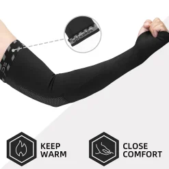 ROCKBROS Arm Warmers Thermal Arm Sleeves with Thumb Holes for Men Women