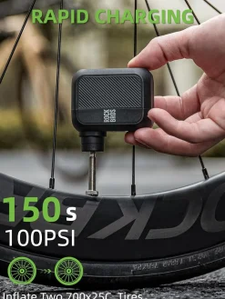 ROCKBROS AS110 Mini Electric Bike Tire Pump 100PSl