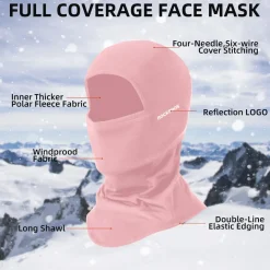 ROCKBROS Balaclava Ski Mask, Windproof Thermal Winter Neck Warmer Hood for Men Women