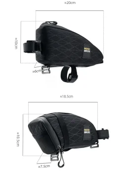 ROCKBROS Bicycle Combination Bags Set Cycling Top Tube/Triangle/Saddle Bags Set