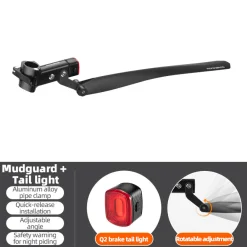 ROCKBROS Bicycle Front and Rear Fender Set - Quick Release, Adjustable
