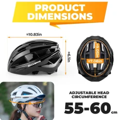 ROCKBROS Bicycle Helmet MTB Road Cycling Rear Light s Integrally-molded EPS+PC Ultralight