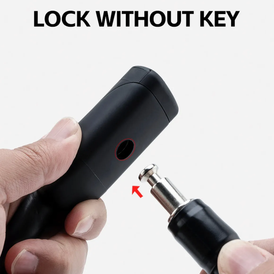 ROCKBROS Bicycle Memory Wire Spiral Steel Cable Lock – Twistable, Durable, Anti-Theft