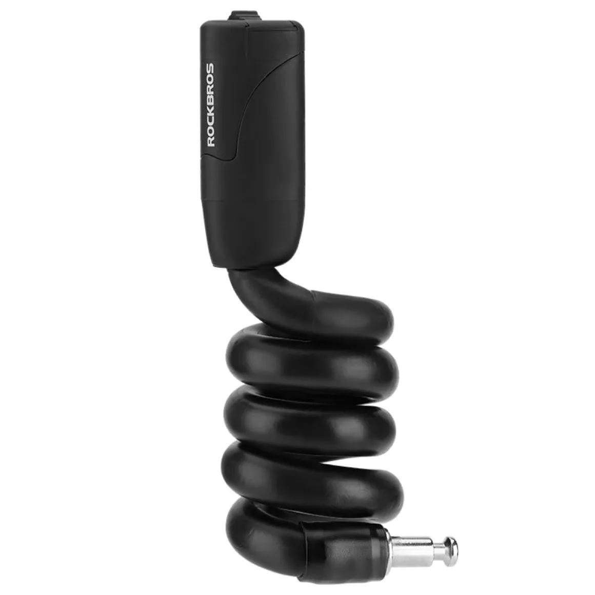 ROCKBROS Bicycle Memory Wire Spiral Steel Cable Lock – Twistable, Durable, Anti-Theft