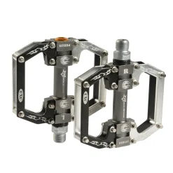 ROCKBROS Bicycle Pedals Flat Pedals, Aluminum Alloy Platform Anti-Slip Bearing Seal 9/16" Set of 2