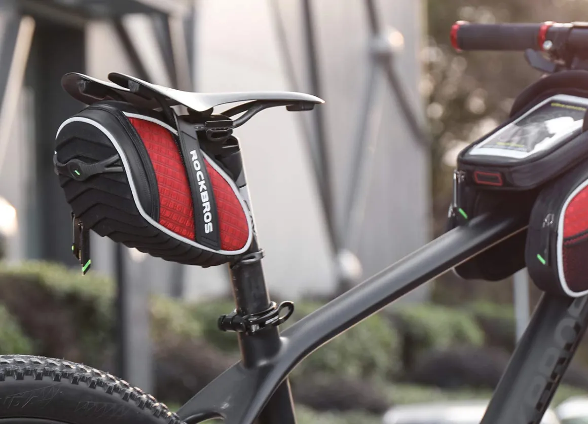 ROCKBROS Bicycle Saddle Bag Under Seat 3D Shell Cycling Seat Pack