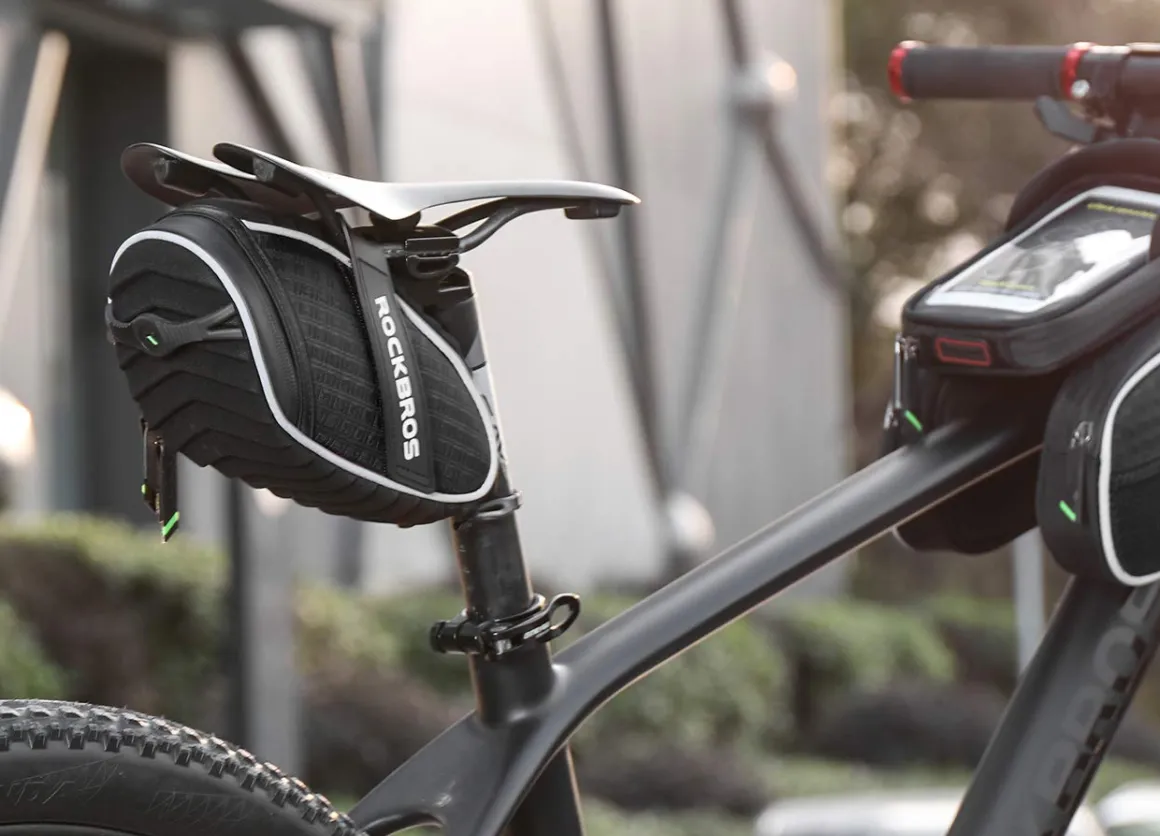 ROCKBROS Bicycle Saddle Bag Under Seat 3D Shell Cycling Seat Pack
