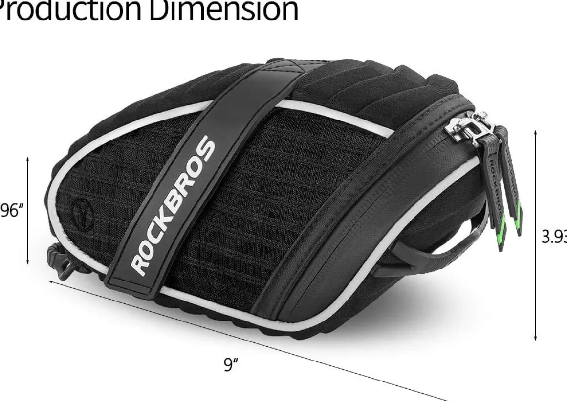 ROCKBROS Bicycle Saddle Bag Under Seat 3D Shell Cycling Seat Pack