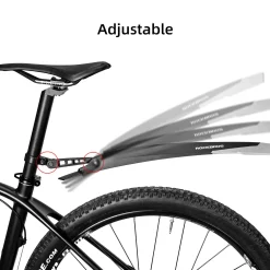 ROCKBROS Bike Adjustable MTB Mudguard Front/Rear Cycling Fender Bike Guards