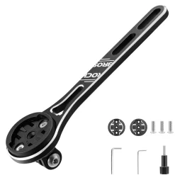 ROCKBROS Bike Aluminum Computer Mount compatible with Garmin, Wahoo, Bryton, and GoPro