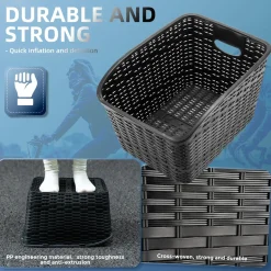 ROCKBROS Bike Basket Rear Durable 30L Lightweight Cargo Basket Easy to Install