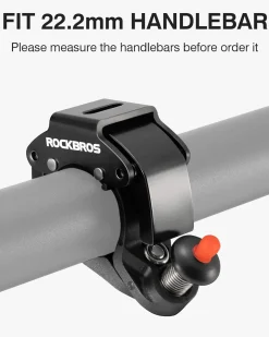 ROCKBROS Bike Bells Hidden for 22.2mm Handlebars More Than 100dB