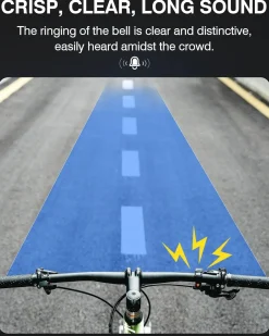 ROCKBROS Bike Bells Hidden for 22.2mm Handlebars More Than 100dB