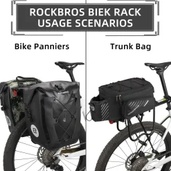 ROCKBROS Bike Cargo Rack Most 165lbs Capacity