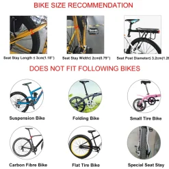 ROCKBROS Bike Cargo Rack Most 165lbs Capacity