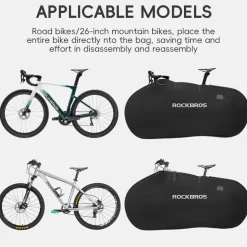 ROCKBROS Bike Carry Bag Storage Bag Waterproof Road Bike 26'' MTB Carrier Bag