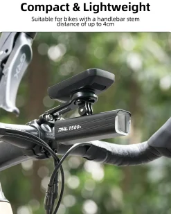ROCKBROS Bike Computer Mount Out-Front Aluminum Integrated Bicycle Cycling Computer Mount