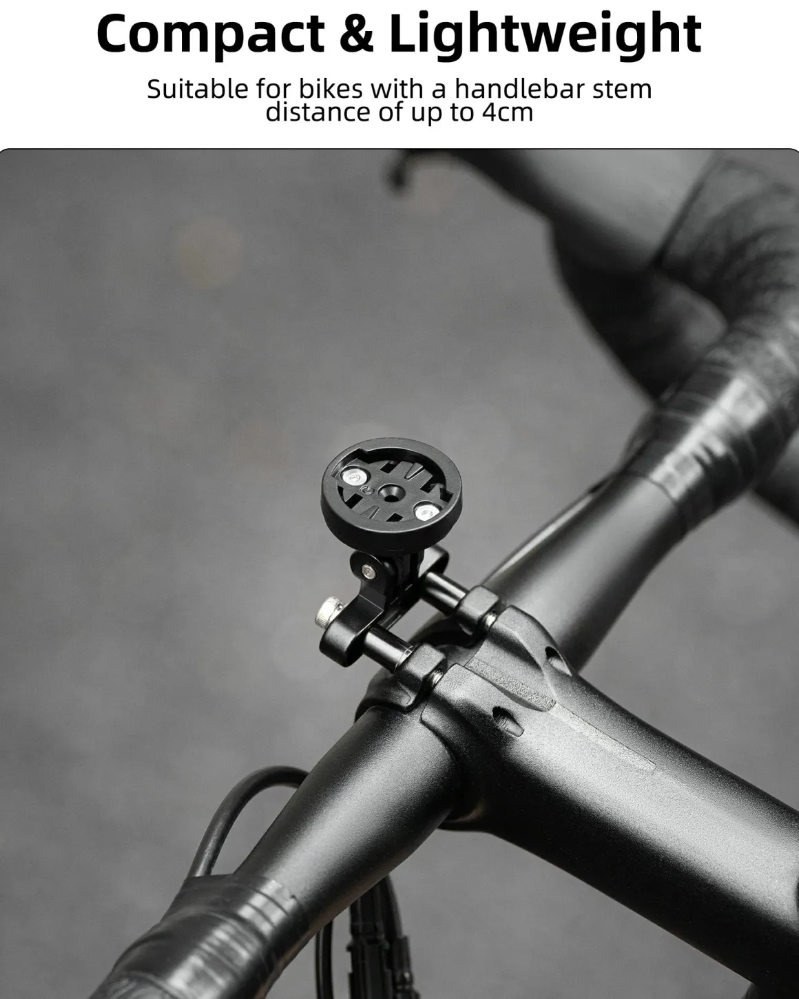 ROCKBROS Bike Computer Mount Out-Front Aluminum Integrated Bicycle Cycling Computer Mount