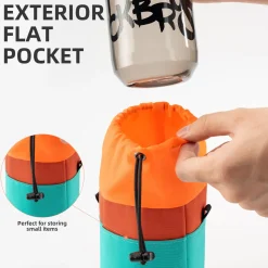 ROCKBROS Bike Cup Holder - Water Bottle Holder Bag with Pocket